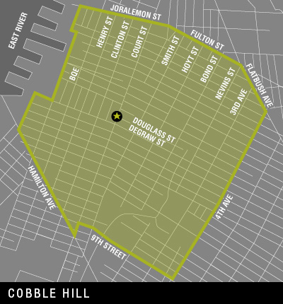 Map of Cobble Hill Delivery Area Map of Cobble Hill Delivery Area