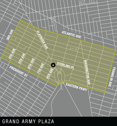 Map of Grand Army Plaza Delivery Area Map of Grand Army Plaza Delivery Area