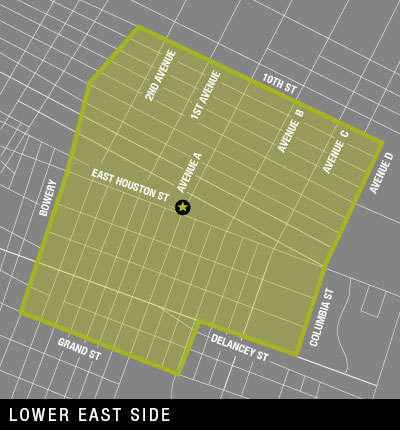 Map of Lower East Side Delivery Area Map of Lower East Side Delivery Area